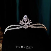 Load image into Gallery viewer, Sparkly Rhinestone Tiara - Liu Yifei Inspired Celebrity Style, Perfect Bridal Wedding Crown &amp; Birthday Hair Accessory