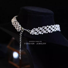 Load image into Gallery viewer, Adjustable Sparkling Rhinestone Choker Necklace – Minimalist Bridal &amp; Evening Wear Accessory